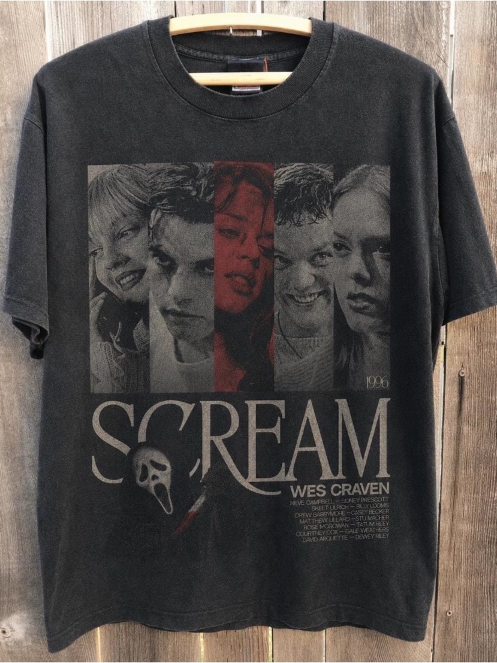 Vintage Scream Movie Halloween 90s Styles Graphic T-Shirt, Comfort Color Tee